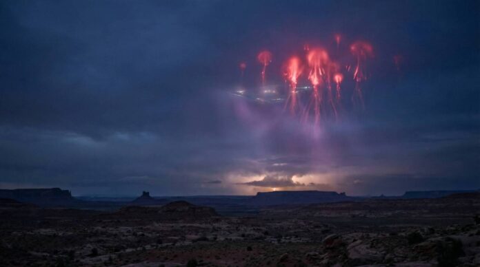 red jellyfish aliens