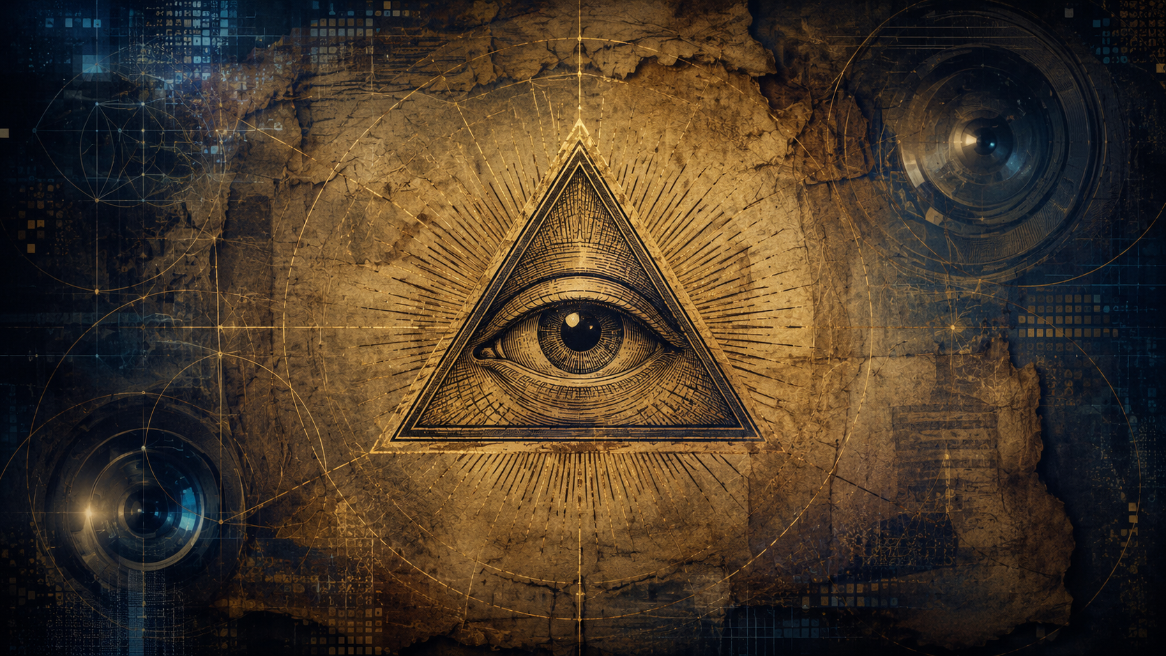 Mystical eye and geometric symbology