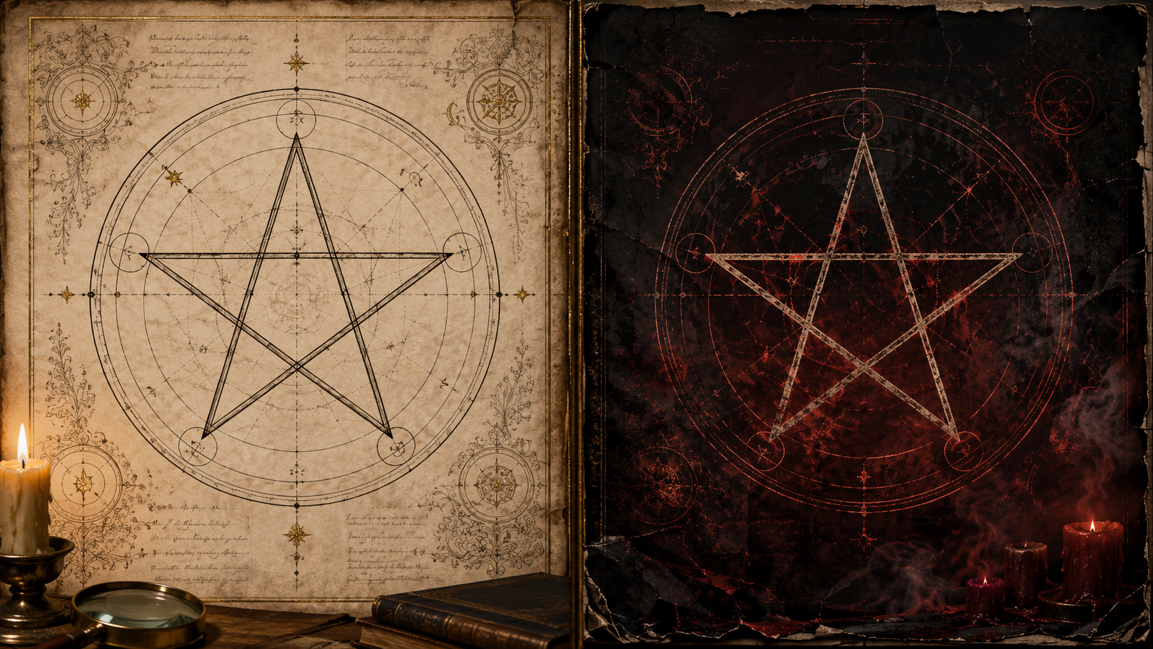 The duality of the occult diagram