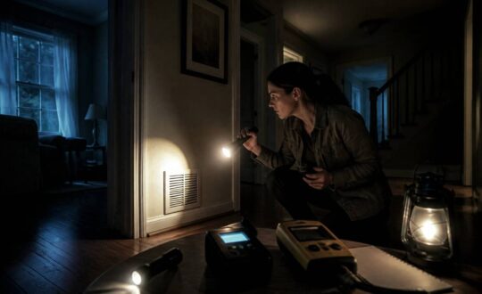 Safely investigate strange household experiences: treat rotten-egg odors as possible gas leaks, check common causes, and keep paranormal