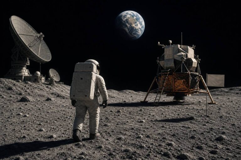 Explore common Moon-landing-hoax claims about Apollo broadcasts, lunar shadows, Soviet tracking and missing tapes—and what the evidence can